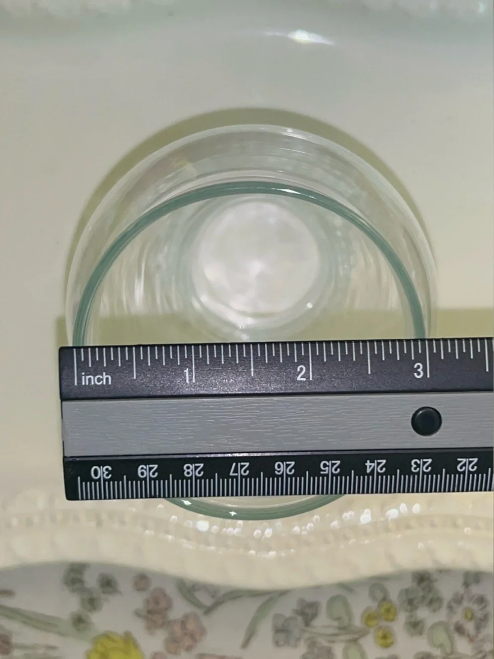 Clear Glass Hurricane Lamp Shade with Beaded Rim